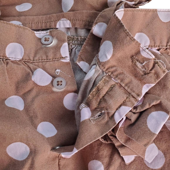 Carter's Brown Baby Romper with Polka Dots. 6M - Picture 6 of 9